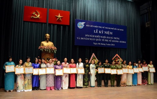 1974th anniversary of Trung Sisters Uprising and 104th International Women’s Day celebrated - ảnh 1